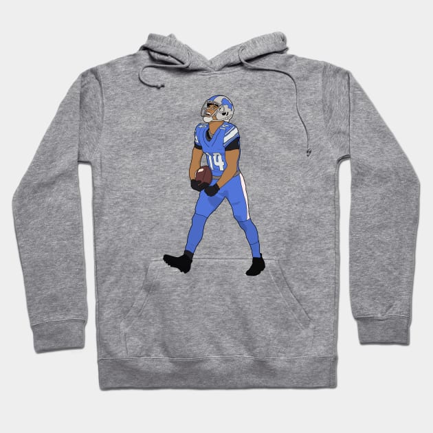 Amon Ra St Brown Animated Hoodie by whelmd
